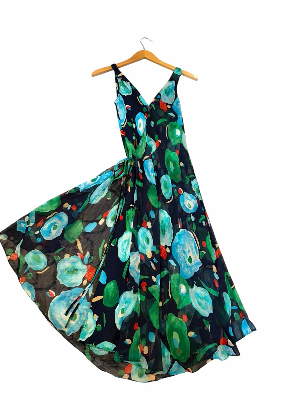 DIANE VON FURSTENBERG Silk Vintage Printed Wrap Dress